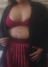 Crossover Bra - Cherry
