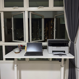 BRISKA White Standing Desk