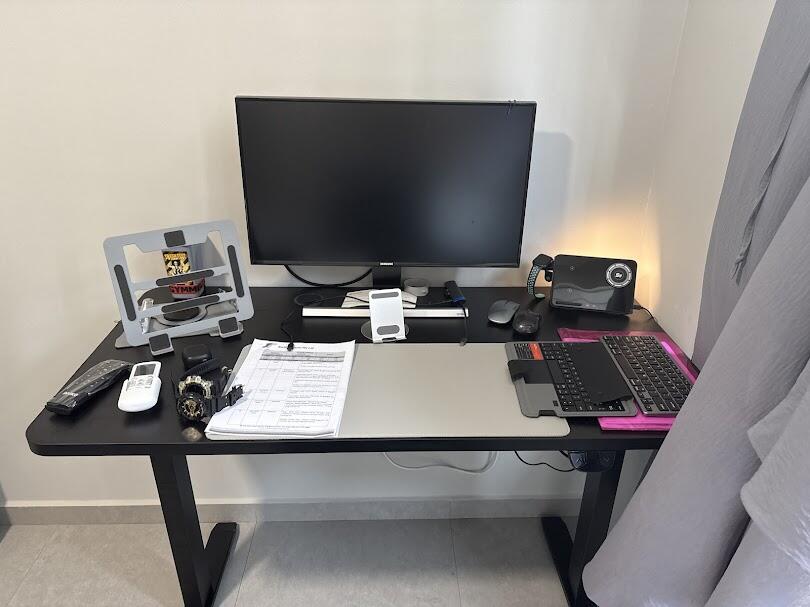 BRISKA Black Standing Desk