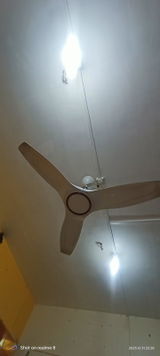 HAVAI Pristine Neo ABS Blade Ceiling Fan | 1200mm, 3 Blades, 27W | Remote Control | 2 Year Warranty | Pearl White