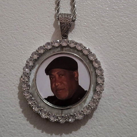 Custom Rotating Double-Sided Photo Pendant