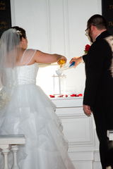 Wedding Hourglass - Heart Shaped Unity Sand Ceremony Hourglass in Bianco by Heirloom Hourglass - Makers of The Original Unity Hourglass