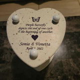 Snow White Hourglass - Heart Shaped Wedding Unity Sand Ceremony Hourglass by Heirloom Hourglass - Makers of The Original Wedding Hourglass