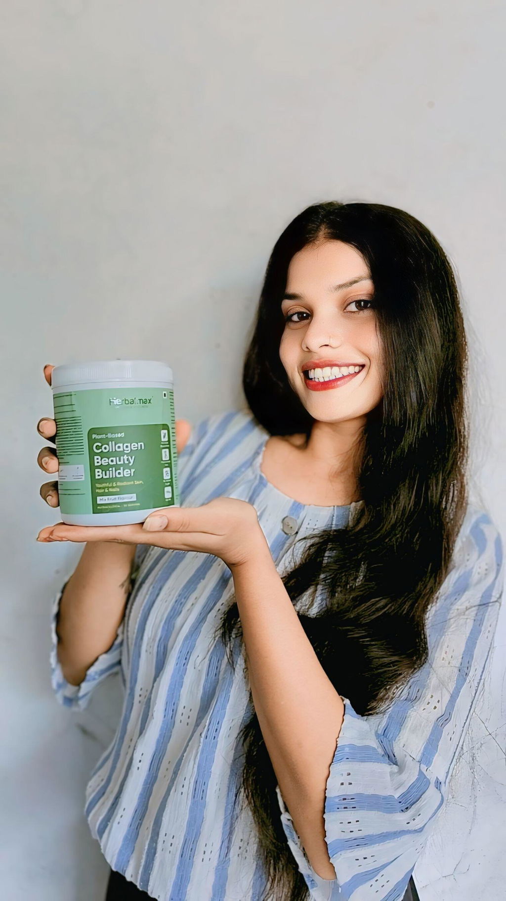 Herbalmax Plant Based Veg Collagen Beauty Builder(195g) Mix Fruit Flavour