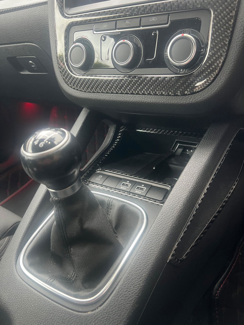 VW Scirocco Alcantara Manual Gear Shifter (6-Speed)