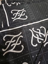 CELESTE NOIR -printed satin silk