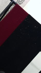 BLACK LUSTER -Glitter georgette