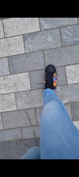 Men's Classic Sneakers Featuring Large Painted Paw Prints