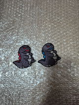 Godzilla Patch (Pink Power) Embroidered Velcro Morale Patch