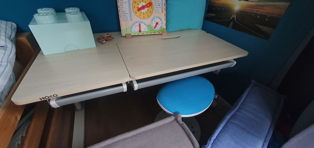 HOKO CELIN Ergonomischer Kinderschreibtisch 120x60 cm für Lernen und kreative Projekte