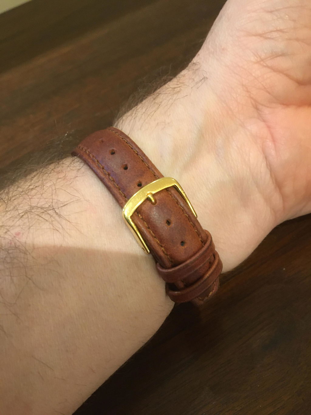 Hadley-Roma MS881 Black Oil-Tanned Leather Watch Band Strap