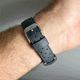 The Original TROPIC® Black Rubber Dive Watch Band Strap