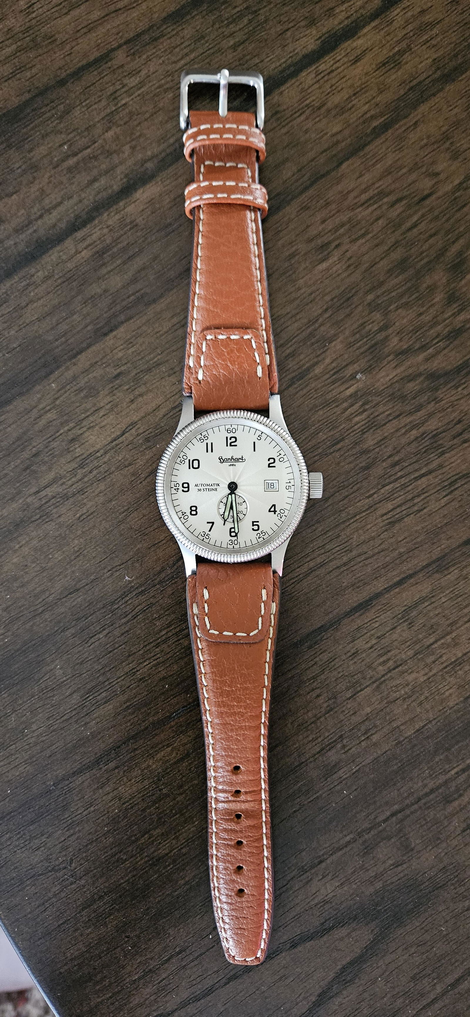 RIOS1931 Nature Mocha Buffalo Leather Watch Band Strap