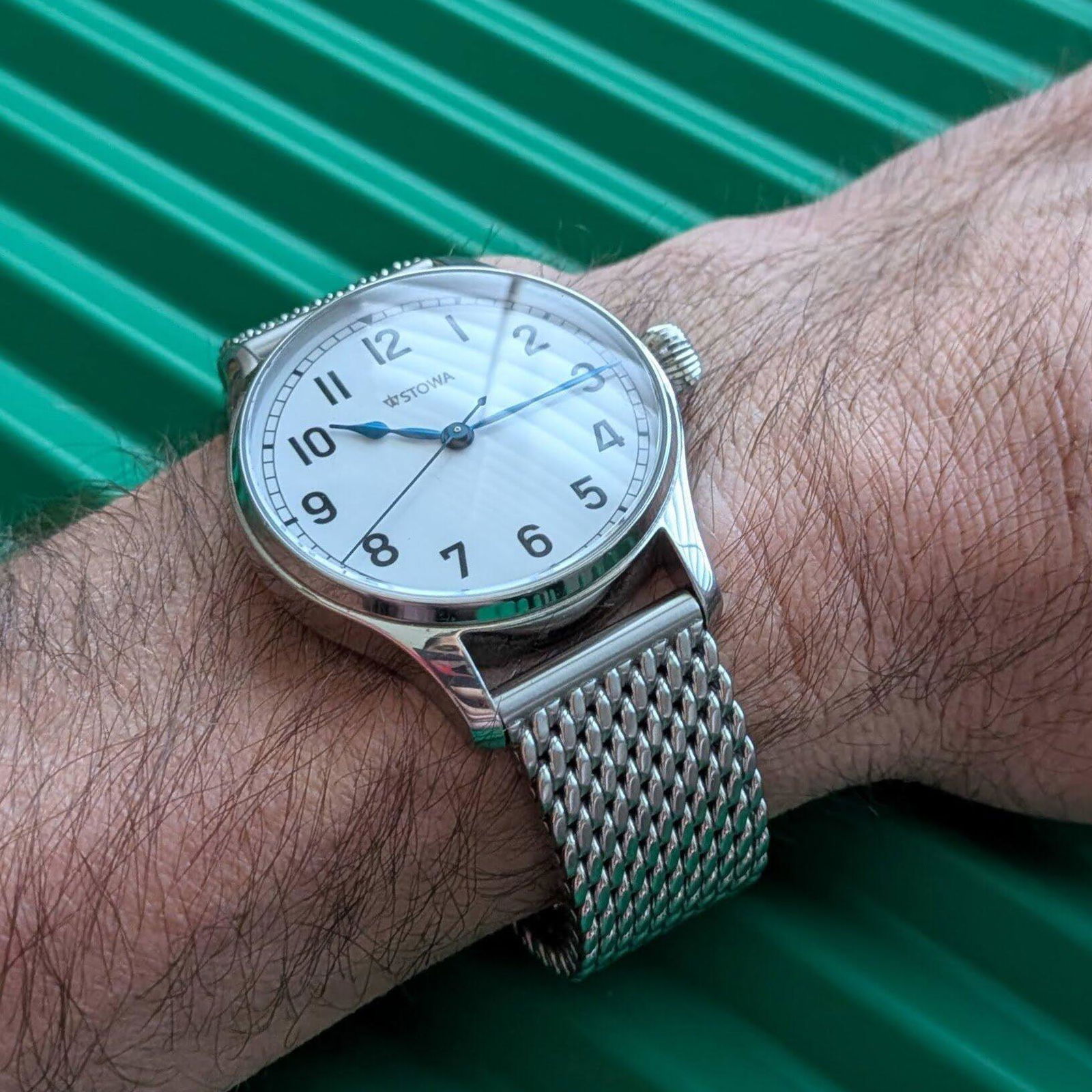 Staib Dive Extension Polished Milanese Steel Mesh Watch Band