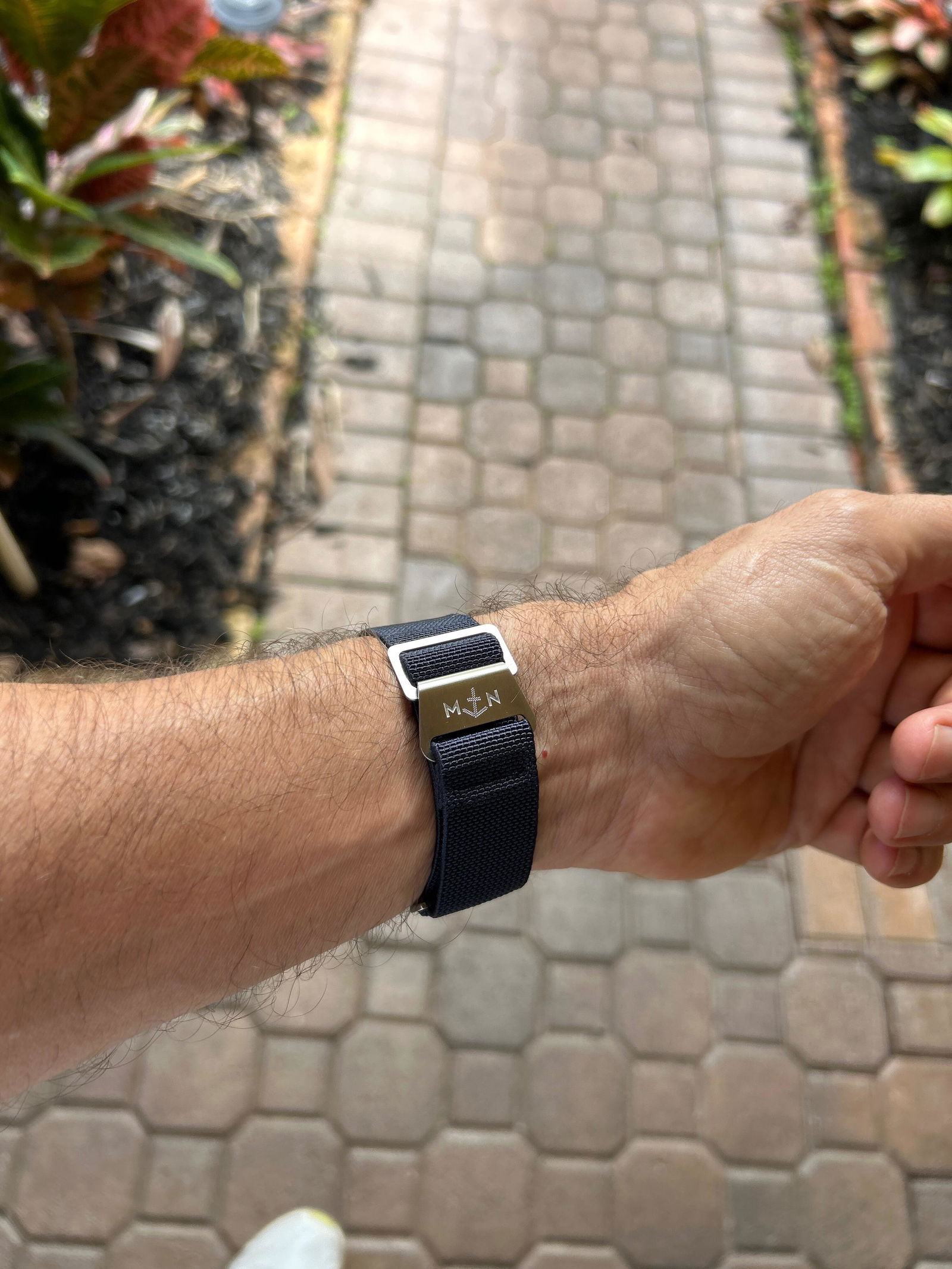 Erika's Originals Green TwoTone MN Watch Strap - Fixed Lugs