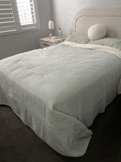 Sage Stripe Sherpa