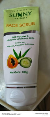 Sunny face scrub review photo