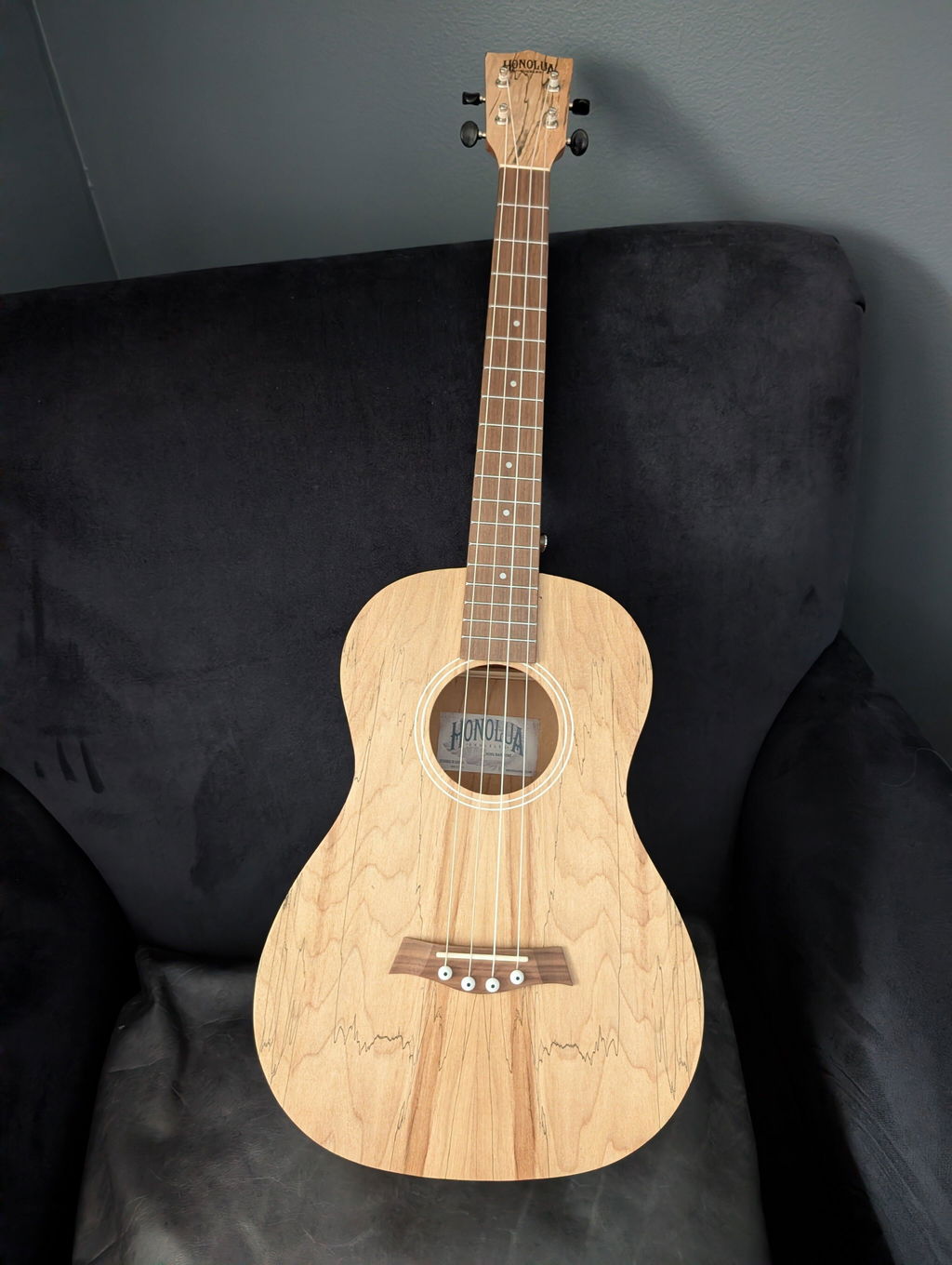 Honu Limited Edition Spalted Maple Baritone Ukulele