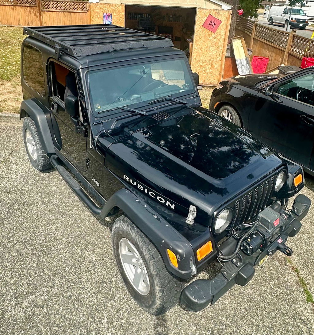 Hooke Road Overland Aluminum Hardtop Roof Rack(97-06 Jeep Wrangler TJ Hardtop, Excluding Unlimited)