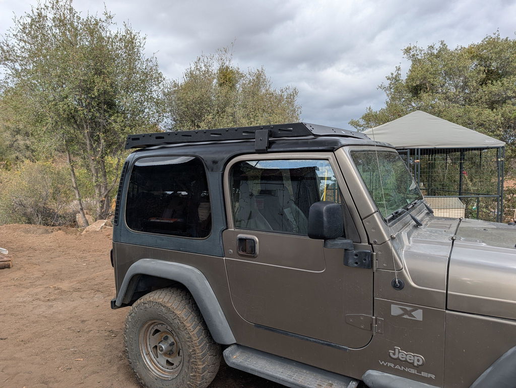 Hooke Road Overland Aluminum Hardtop Roof Rack(97-06 Jeep Wrangler TJ Hardtop, Excluding Unlimited)