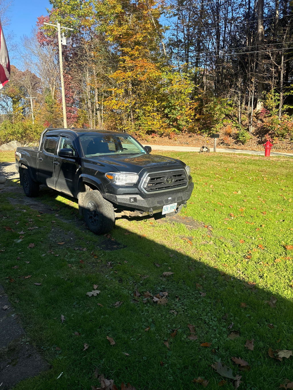 Hooke Road Full-Width Front Bumper w/ Skid Plate & LED Lights (16-23 Toyota Tacoma 3rd Gen)