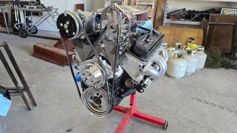 Alan Grove Components Small Block Chevy Air Conditioning Compressor Bracket, Short Water Pump, Passenger Side 100R