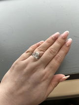 Aleksa Emerald Cut Ring Silver
