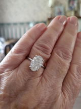 Letia Oval Cut Ring Silver