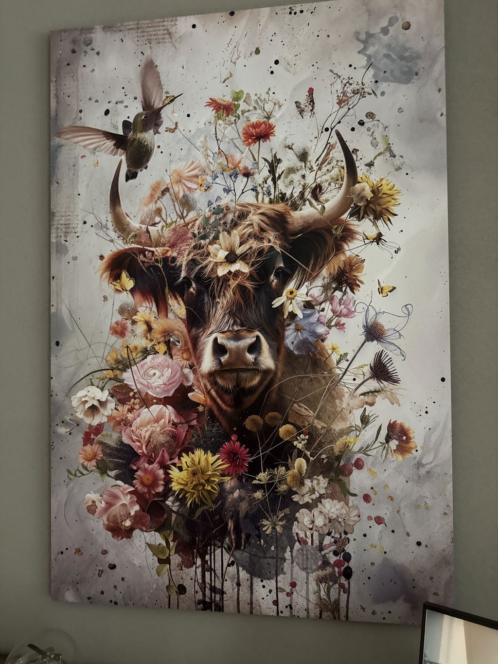 Bloemen Schotse hooglander