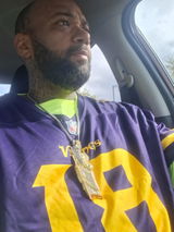 XL Fully Iced Out San Judas Pendant - Gold