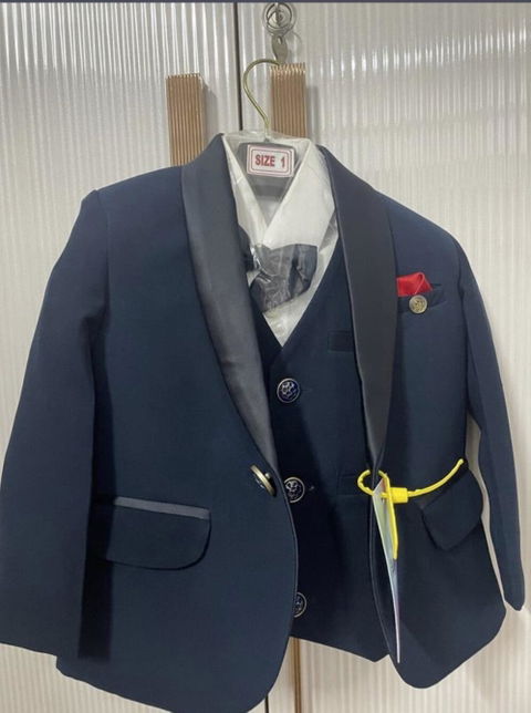 Navy Luxe Premium Tuxedo Suit for Boys Formal Wear