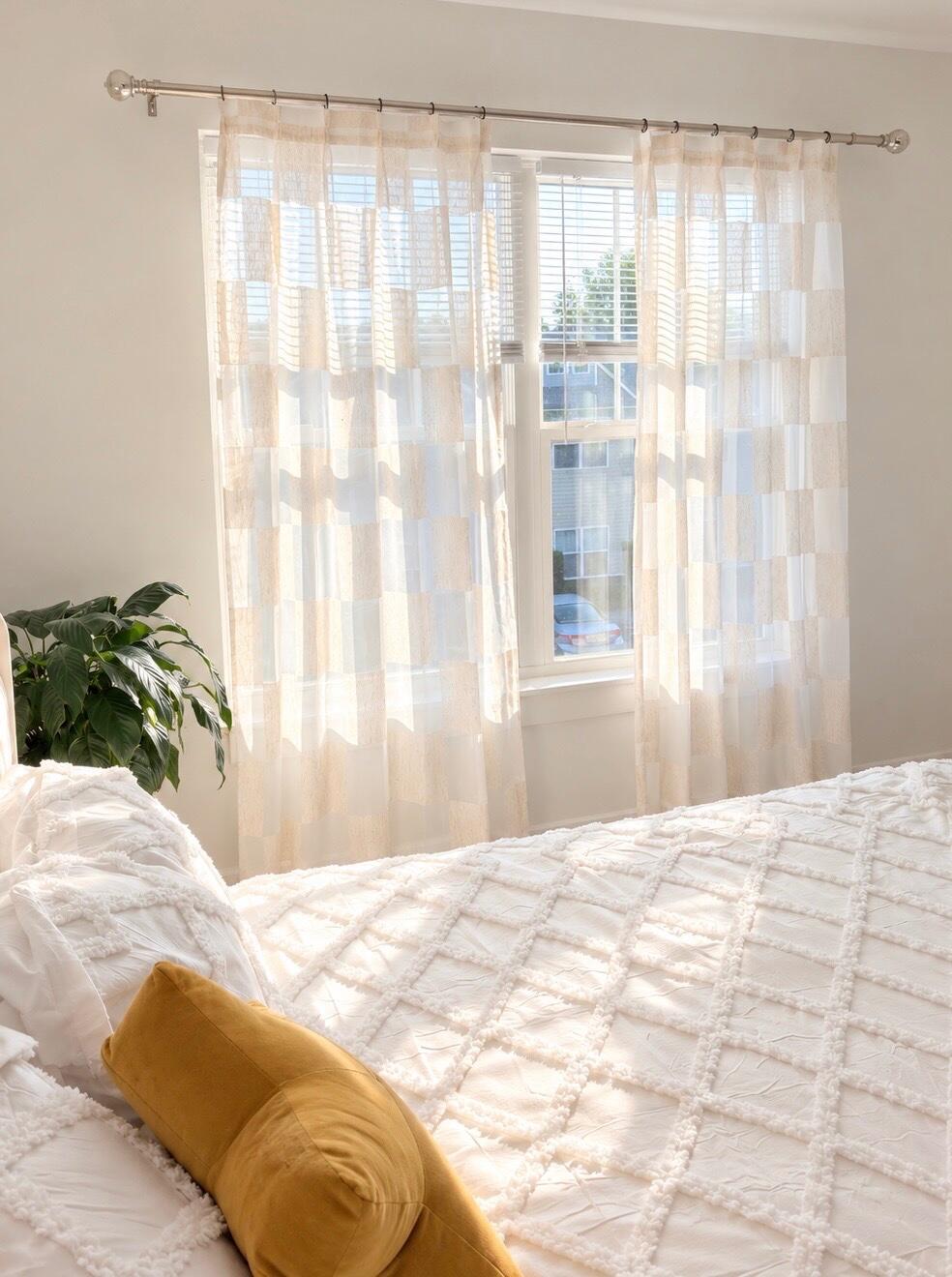 Luxury Square Sheer Curtains
