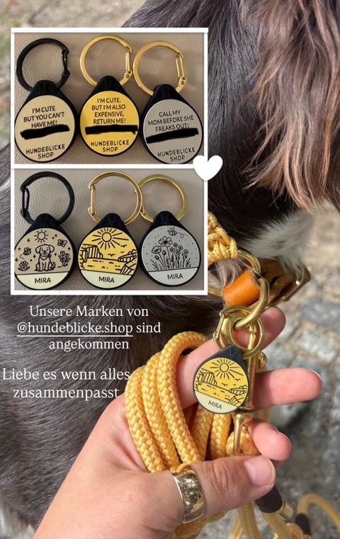 Silikon Hundemarke® Ø 25 mm