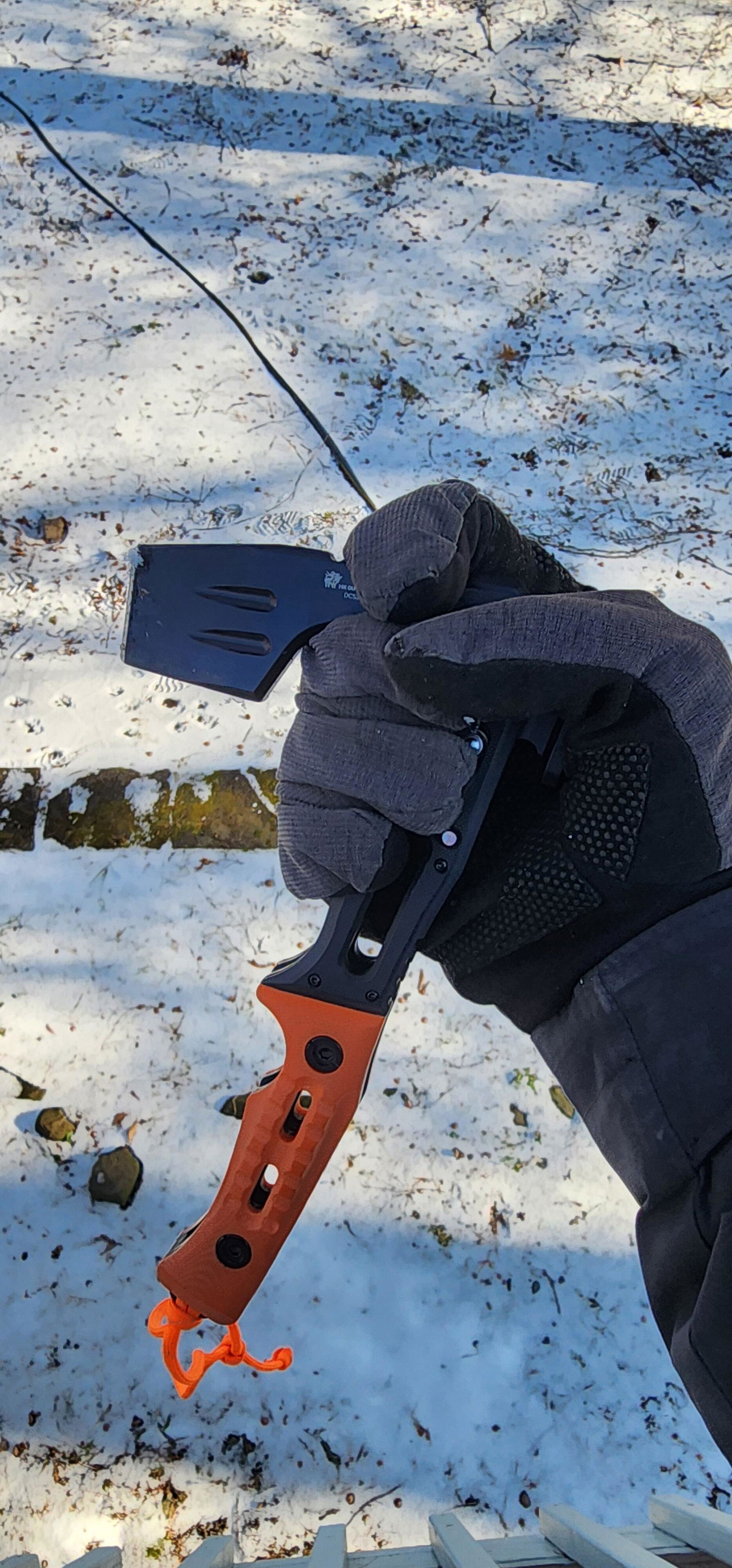 FALCILUX Folding Hatchet DC53 Blade | FT-19C | HX OUTDOORS