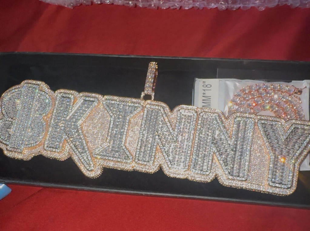 BEST | 3MM-5MM Row Style Endless Bling Shine Tennis Iced Out Diamond Necklace Chain
