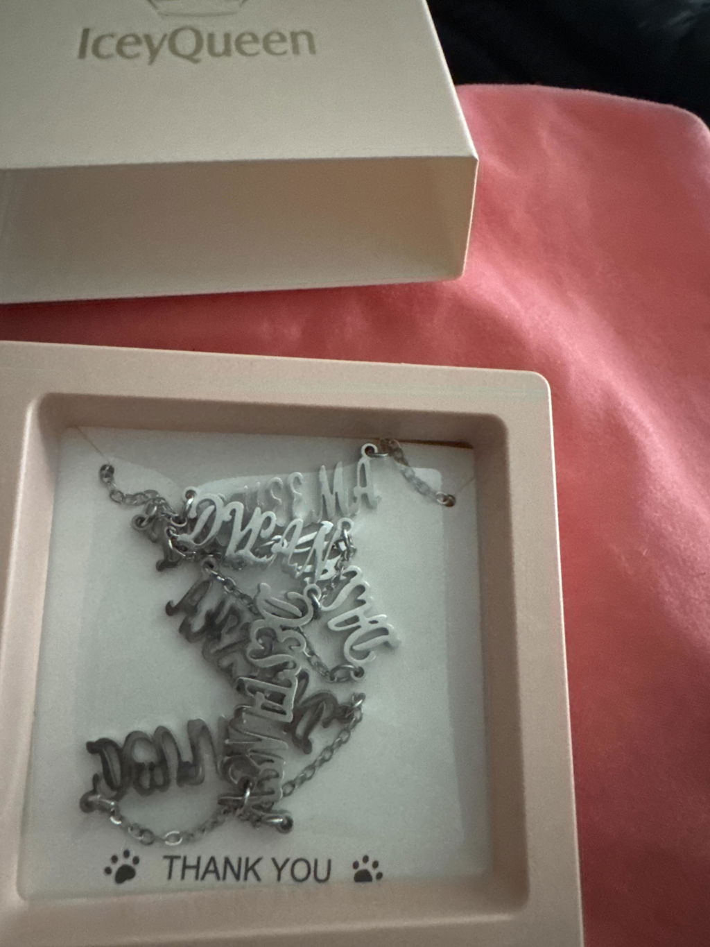Multi-Name Custom Necklace Personalized Letter Necklace Anniversary Gift for Her（Add up to 6 names）