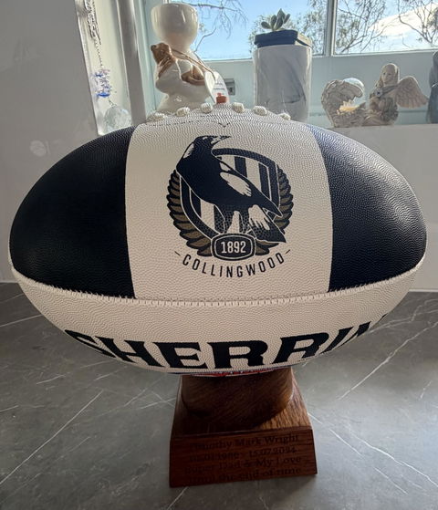 Collingwood Magpies AFL Football Cremation Urn