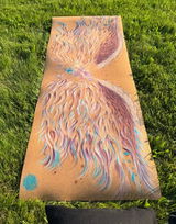 Khecara Hand Painted Cork Yoga Mat