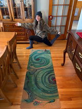 Surf Hand Painted Cork Yoga Mat