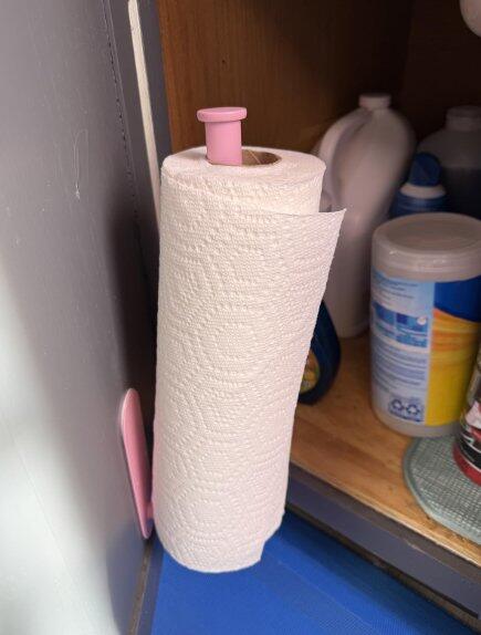 Stainless Steel Paper Towel Holder No-Drill Wall-Mount Tissue Dispenser