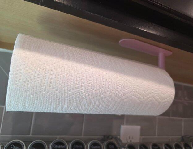 Stainless Steel Paper Towel Holder No-Drill Wall-Mount Tissue Dispenser