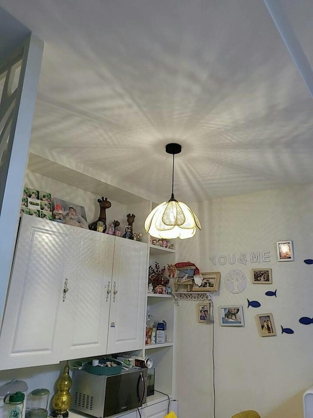 Cefalu Extra Large Petal Rattan Pendant Light