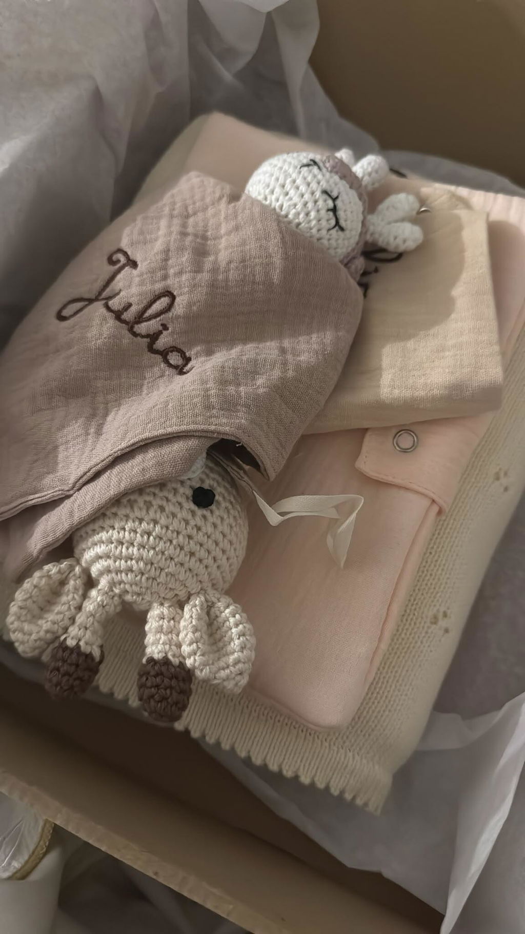 Photo client : Coffret Naissance Mix and Match - Composez votre coffret 6 pièces