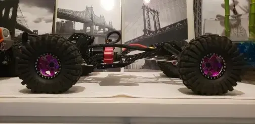 INJORA LCG Carbon Fiber Chassis Kit Frame Girder for 1/10 Axial