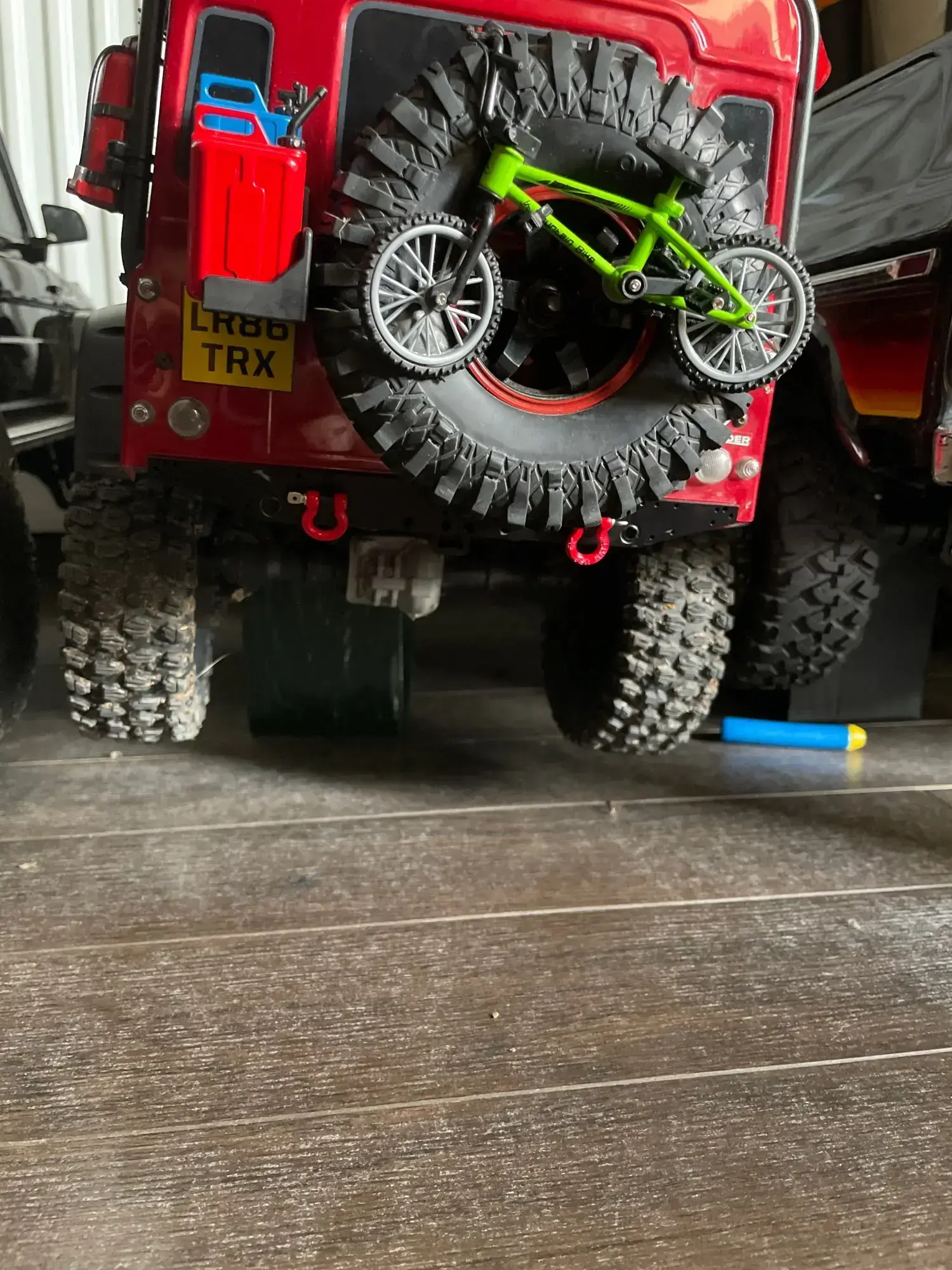 INJORA Metal Rear Bumper with D-rings for Traxxas TRX-4