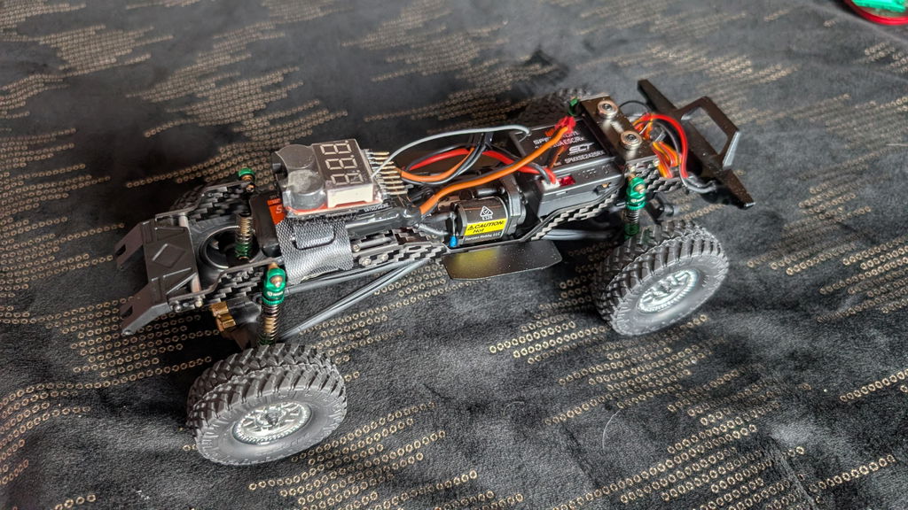 INJORA Kit Châssis LCG Fibre Carbone 1/10 Axial SCX10 & SCX10 II
