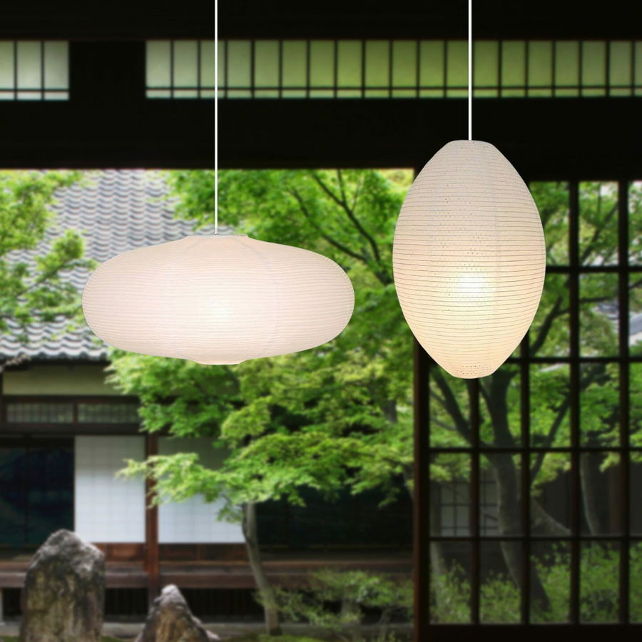 Lampshade With Paper Oval