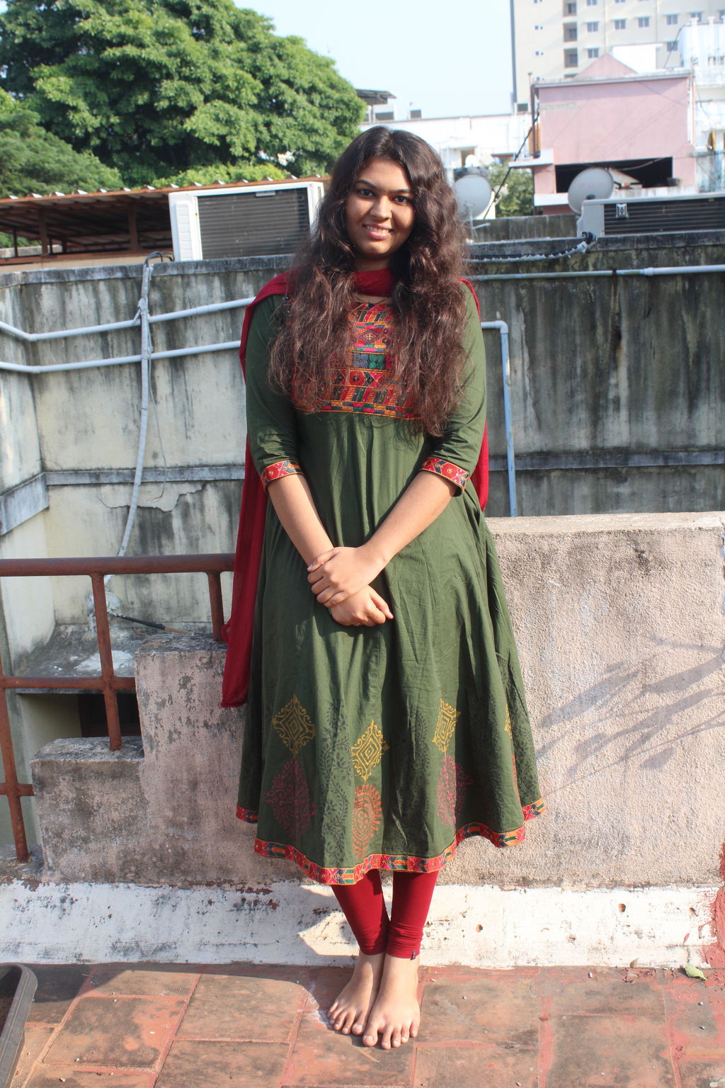 Raveena Brown (Kurti+Pant+Dupatta)