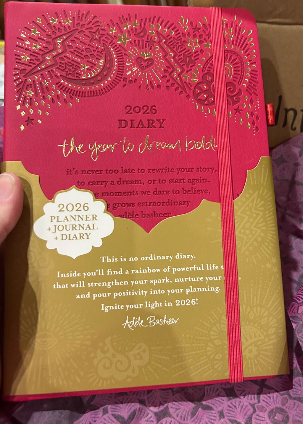 *LAST CHANCE* 2026 Diary Planner | Radiant Ruby Red | Year to Dream Boldly