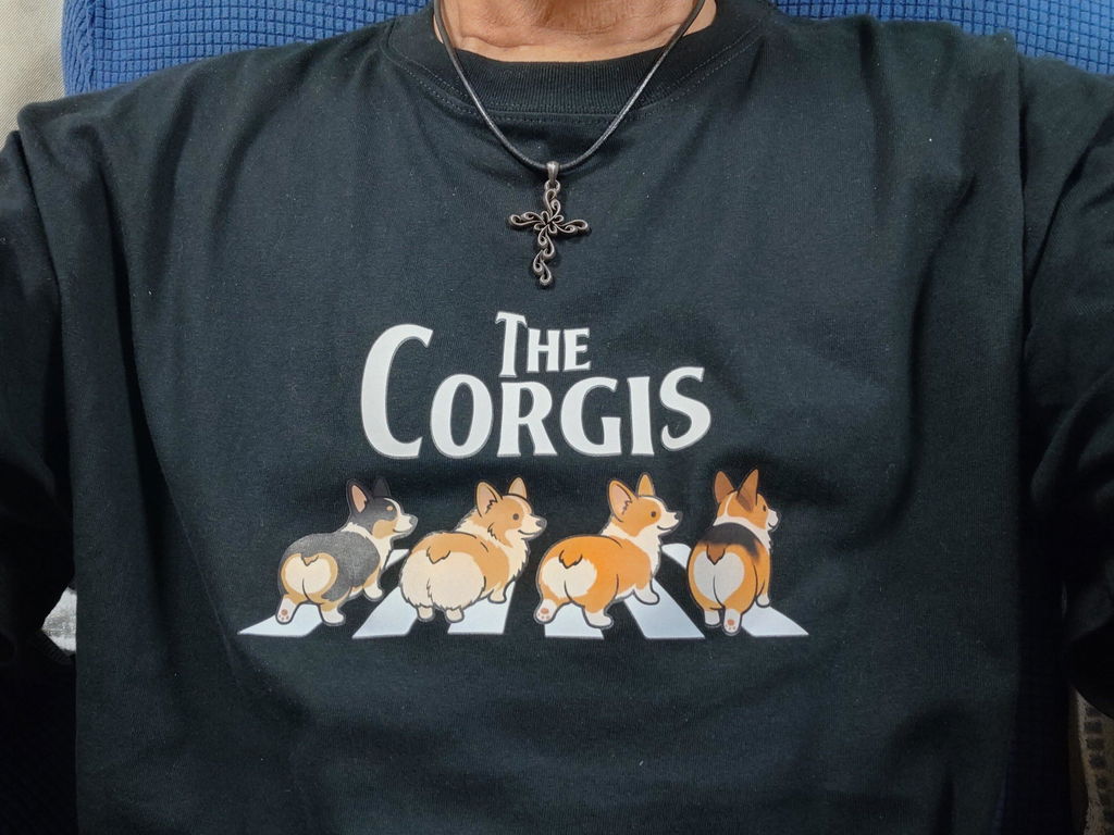 THE CORGIS | コーギー 横断歩道 ゆるかわパロディTシャツ【犬好き・愛犬家・ギフトに最適】